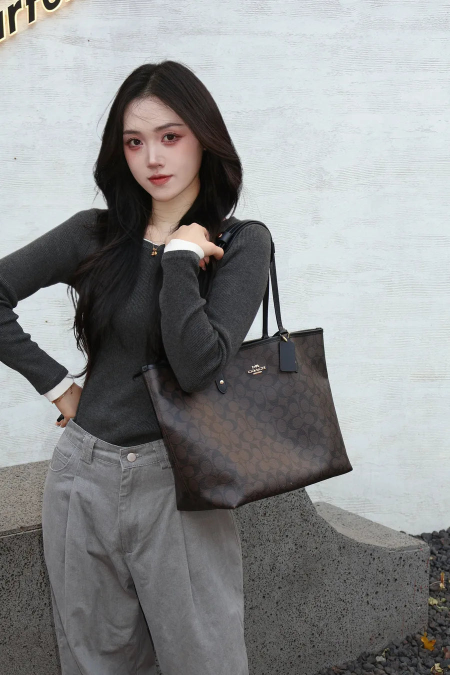 City Tote Bag styling reference photo